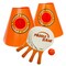 SwimWays 18" Orange Pickleball Paddle Zlam with Cones Backyard Paddle Ball Game